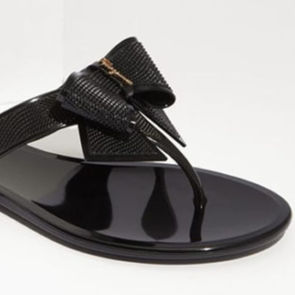 NEW Salvatore Ferragamo Bali Jelly Bow Sandals (B)